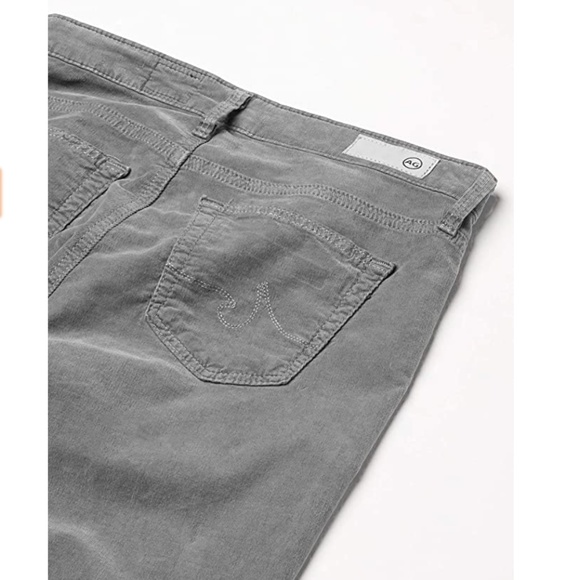 AG - Adriano Goldschmed Grey Corduroy 'The Legging Super Skinny' Mid-Rise Pant - Picture 5 of 14